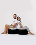 Atelier Del Sofa Round Pouf - Black